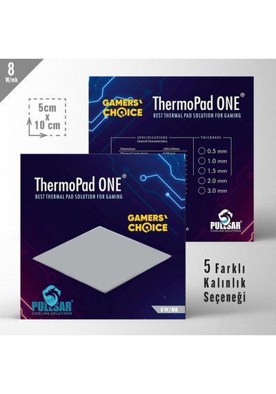 Thermopad One/termal-thermal Pad / 8.0 W/mk 100x50 2.00 Mm