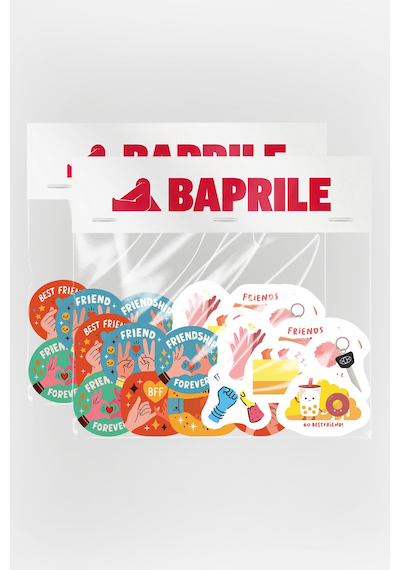 Arkadaşlık Temalı İkili Set 34 Parça Paylaşımlı Sticker Paketi Suya Dayanıklı Ajanda Laptop Termos Telefon Etiket Seti