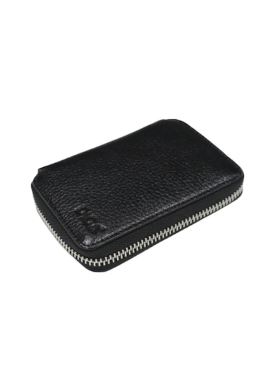 Diga Hakiki Deri Siyah Unisex Fermuarlı Mini Cüzdan Diga Hakiki Deri Siyah Unisex Fermuarlı Mini Cüzdan