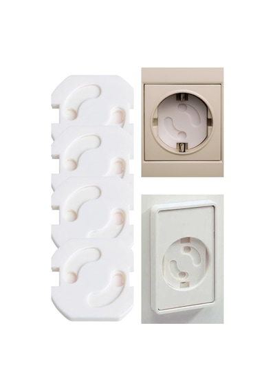 Baby Lock 6 Adet Otomatik Priz Kapağı, Priz Koruyucu Emniyet Kilidi Çocuk Güvenlik