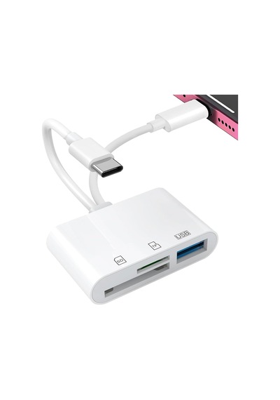 Sd Kart Okuyucu, İphone, İpad İçin Sd Kart Adaptörü, Lightning Ve Usb C Kamera Adaptörlü Hafıza Kartı Okuyucu, Sd/micro Sd/usb 3.0 Destekler, Uygulama Sürücüsü Gerekmez