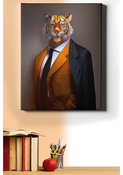 Webstyle Sayılarla Boyama Seti Kasnaklı Kaplan Adam 40 X 50 Cm
