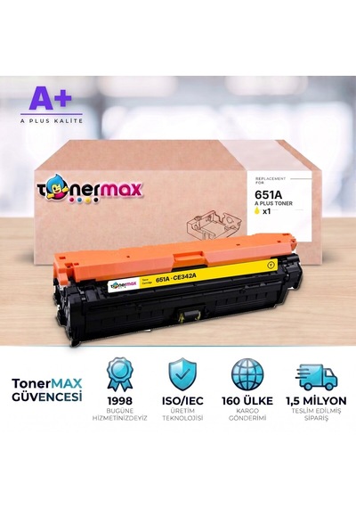 Hp 651a Ce342a Sarı Uyumlu Toner A Plus / Laserjet Enterprise 700 Color Mfp M775