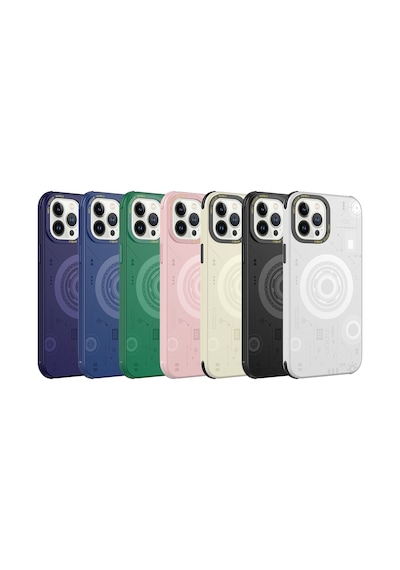 Zore İphone 13 Pro Uyumlu Ogaa Wireless Şarj Özellikli Desenli Hot Kılıf-derin Mor