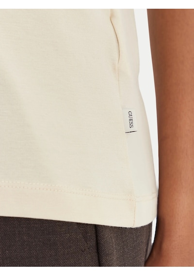Guess Kadın T-shırt W4yı10j1314-g1w7 Krem