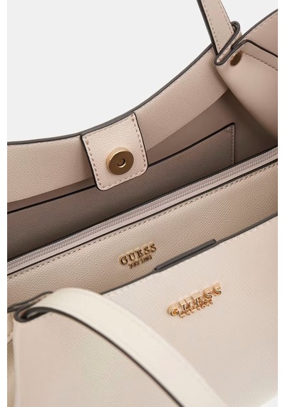 Guess Amorette Portföy Çantalı Kadın Omuz Çantası Hwbg7898240 Krem