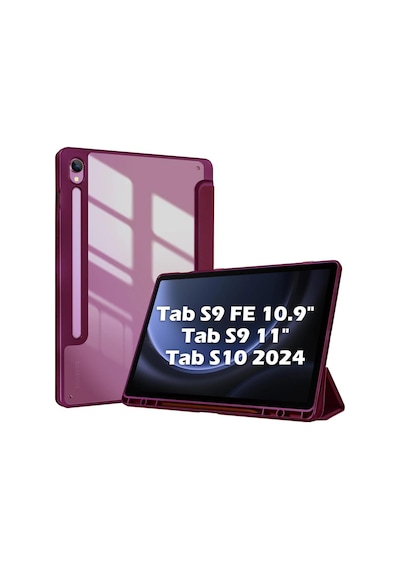 Samsung Galaxy Uyumlu Tab S9 Fe / S9 11inç Kılıf Grafiti Şeffaf Kalem Bölmeli X710 X716 X718 X510 X516 Kılıf