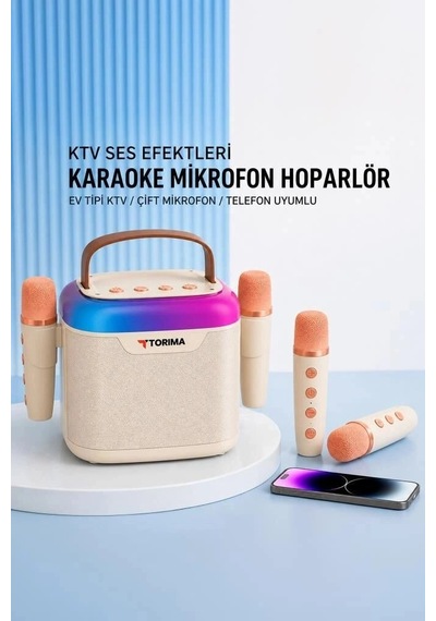 Premium Torima Bluetooth Hoparlör D51 Beyaz Toplantı Ses Takımı Müzik Keyfi