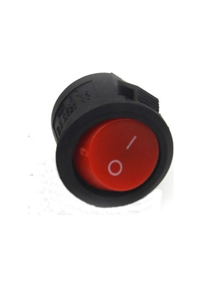 16mm Yuvarlak 2 Pin Anahtar Switch Mini Buton Kırmızı Plastik Açma Kapama On / Off
