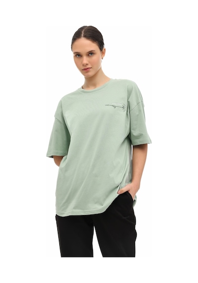 Lumberjack Wl 11teel 6fx Mint Kadın Kısa Kol T-shirt 000000000102063404 Yeşil
