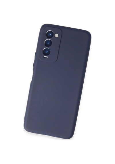 Tecno Camon 18 Kılıf First Silikon - Lacivert Çr