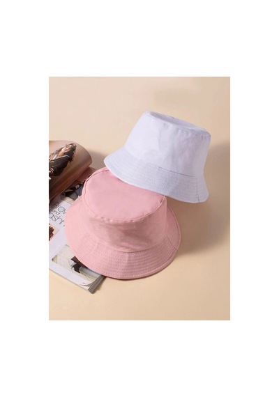 Caxis Unisex Bucket Balıkçı Şapka 2'li Set Beyaz - Bej
