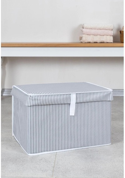 Hueva Home Çok Amaçlı Kutu Mini - Gri 40x30x26 Kumaş Gri 40 X 30 Tr Diğer