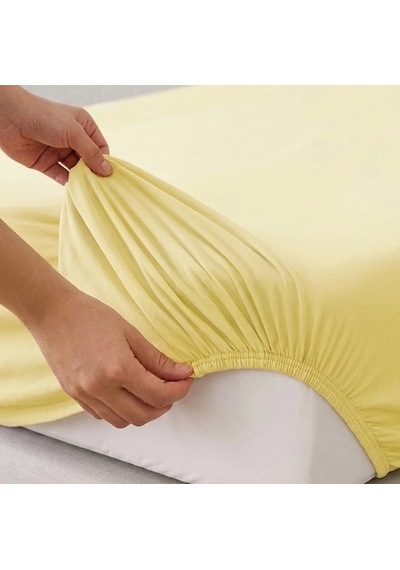 Newsheet %100 Pamuk Kaymaz Lastikli Tek Kişilik Penye Çarşaf 100x200 Cm Sabahları Toplanmayan, T Çok Renkli