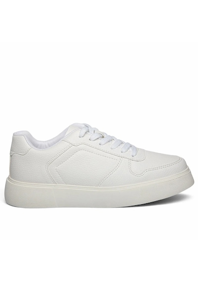 Volis M-26549 Beyaz Bağcıklı Memory Foam Taban Günlük Erkek Sneaker Ayakkabı