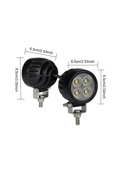 Offroad Sis Lambası 4 Led Beyaz 20w 12-30v Adet Uzun Kablosuz / Lass399