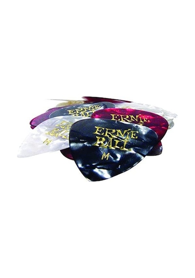 Ernie Ball P09166 Orta Sedefli Seçtikleri, Karışık Renkler, 24'lü Çanta