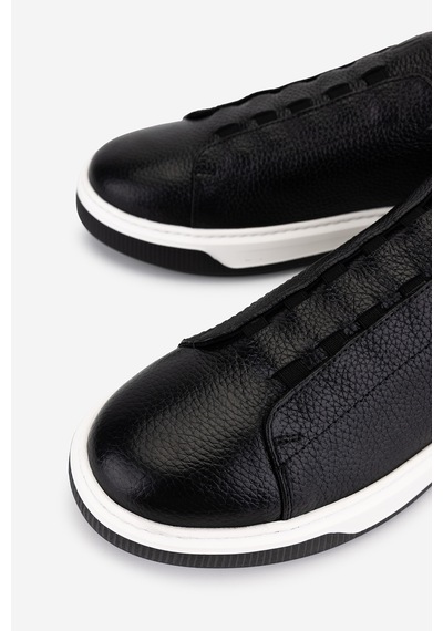 Valmenti Erkek Hakiki Deri Siyah Floter Sneakers & Spor Ayakkabı 1212 2505 Erk Ayk Y26 Sıyah Fltr