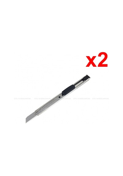 Metal Dar Maket Bıçağı İnce Falçata 9mm 2 Adet