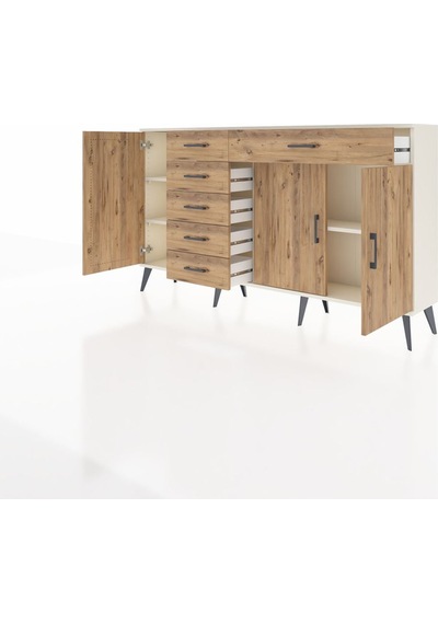 Arges Konsol 3 Raflı 6 Çekmeceli 3 Kapaklı 176x30x99 Aytaşı-çam Atlas Çam - Aytası Arges Konsol 3 Raflı 6 Çekmeceli 3 Kapaklı 176x30x99 Aytaşı-çam Atlas Çam - Aytası