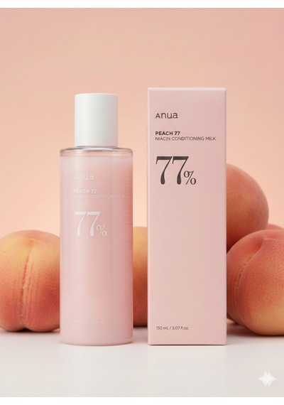 Nua Peach 77% Naıacın Condıtıonıng Mılk. Şeftali Ve Niasinamid İçeren Süt Losyonu 150 Ml