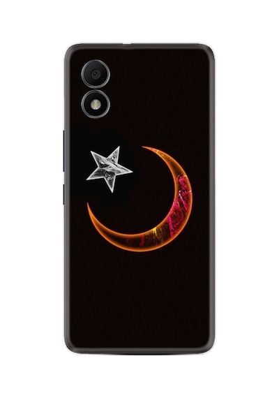 Tcl 303 Uyumlu Kılıf Excode Resimli Desenli Silikon Platinium Series Ay Yıldız 1884