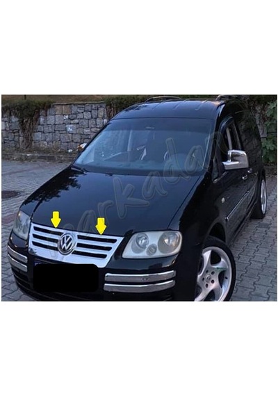 Vw Caddy Krom Ön Panjur Formlu 2004-2010 Paslanmaz Çelik N11.5629