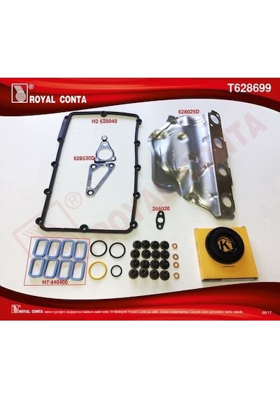 Royal T628699 Üst Takım Conta Skt Kec Subp.lastik Skc Sız Transit 2.2 Tdcı Euro 5 Önden Ceker