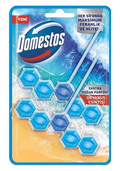 Domestos 5'li Güç Tuvalet Bloğu Okyanus Ferahlığı 2 x 100 G