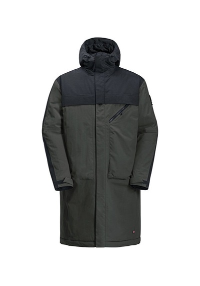 Jack Wolfskin Heumarkt 2L Parka Unisex Uzun Outdoor Montu 1116161-6502 Gri 1116161-6502