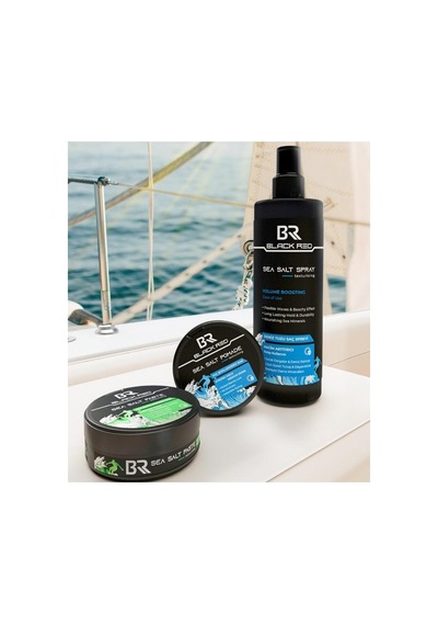 Black Red Sea Salt Pomade Saç Şekillendirici Parlak Doğal Görünüm Sert Wax 120 Ml