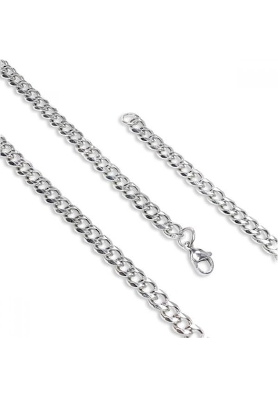 Çelik Erkek Zincir Kolye 1.6mm 9186 Gümüş