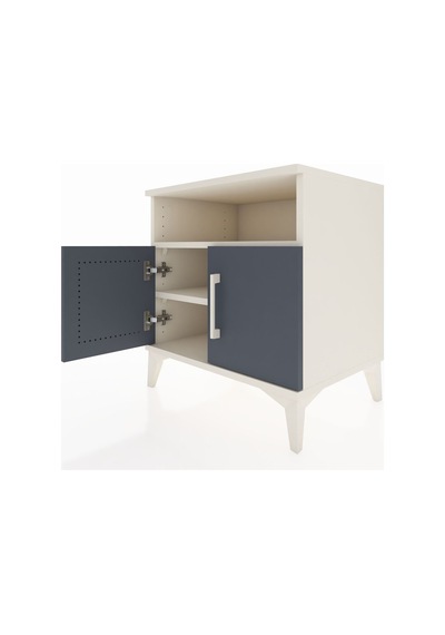 Hyperion Komodin 2 Raflı 2 Kapaklı 60x44x64 Aytaşı-antrasit Aytası