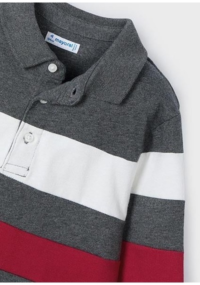 Name It Mayoral Erkek Çocuk Polo Yaka Uzun Kollu T-shirt 04103 Turuncu