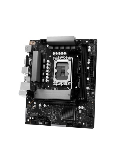 Asrock H810m-x 6400mhz Ddr5 Soket 1851 M.2 Usb 3.2 Hdmı D-sub Matx Anakart H810m-x