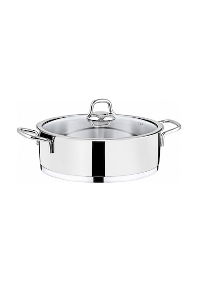 Anna Silver Basık Tencere 24cm 3,4 Lt Gri