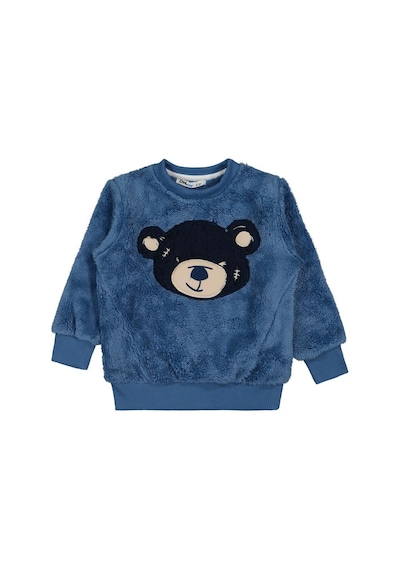 Civil Boys Ayı Nakışlı 2-5 Yaş Sweatshirt - Mavi İndigo