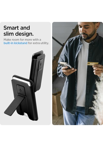 Magsafe Destekli Cüzdan Smart Fold 2 Mag Fit 3 Kartlık Black - Afa07149