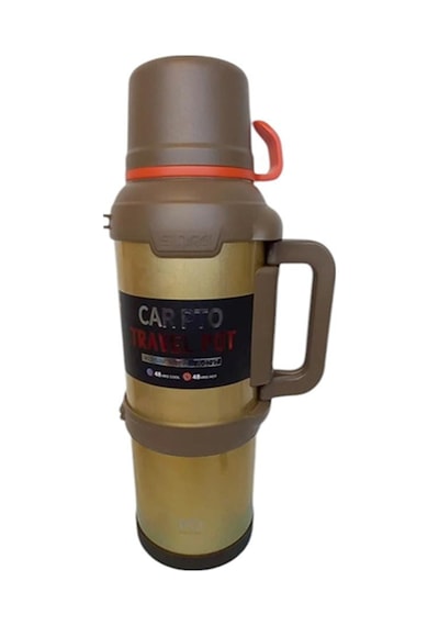 4lt Çelik Termos Kampçı Termosu Sarı Sarı