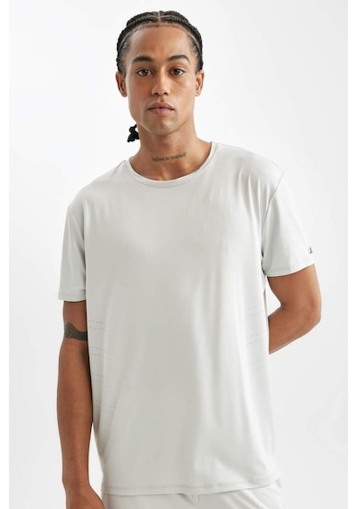 DeFactoFit Standart Fit Bisiklet Yaka Sporcu Kısa Kollu Tişört C9175AX24AUGR493
