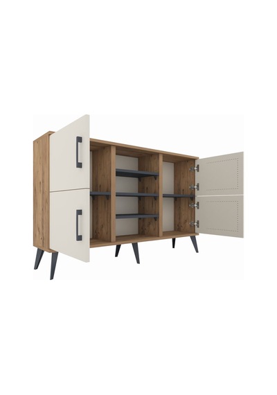 Arges Konsol 5 Raflı 4 Kapaklı 132x30x83 Çam-aytaşı/antrasit Aytaşı/antrasit Arges Konsol 5 Raflı 4 Kapaklı 132x30x83 Çam-aytaşı/antrasit Aytaşı/antrasit