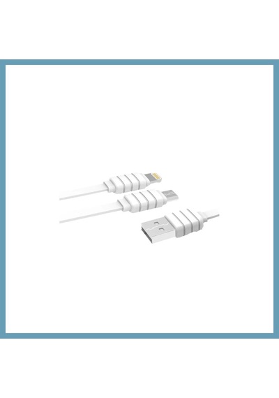 Bezos Konfulon S56 2in1 Lightning-micro Usb Kablo 1.2m 2.1a Mbt06 Standart