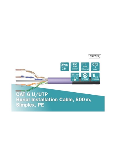 Digitus Cat6 U-utp Data Kablosu Outdoor 500m