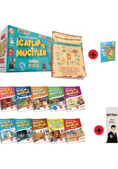 2. Sınıf Hikaye Kitabı Seti Model Yayınları İcatlar ve Mucitler + 2. Sınıf Test Kitabı + Kişiye Özel İsimli Harry Potter Kitap Ayracı