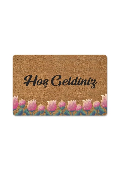 M&h Quality 73 Kedicikler Temalı Coco Görünümlü Dekoratif Dış Kapı Önü Ve Iç Mekan Paspası Gümüş 45 X 70 Diğer