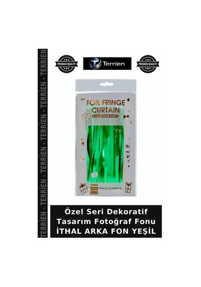 Özel Seri Dekoratif Tasarım Fotoğraf Fonu İthal Arka Fon Yeşil