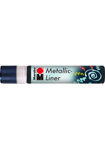 Marabu Metallic Liner Boyutlu Boncuk Boyası 25Ml 779 Grafit
