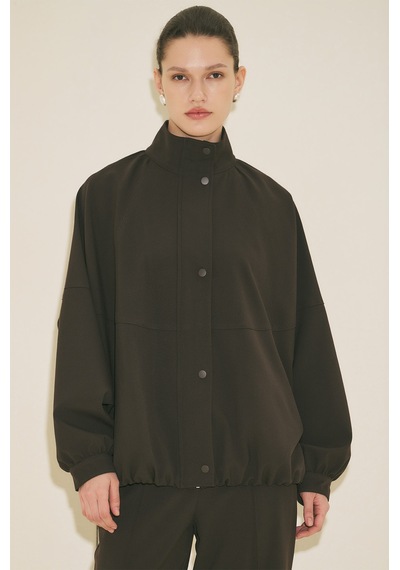 Manuka Premıum Bomber Ceket Kahverengi Ss26ckt00003-122 Kahverengi