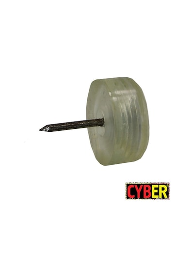Çap 25X10 MM Elastomer Çivili Tapa (Şeffaf)