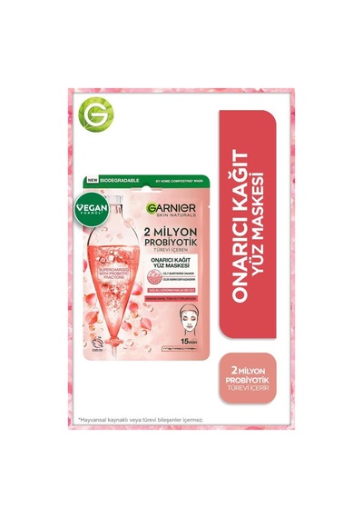 2 Milyon Probiyotik Onarıcı Kağıt Yüz Maskesi 22 Gr X 3 Adet pktprbytkmsk-9439